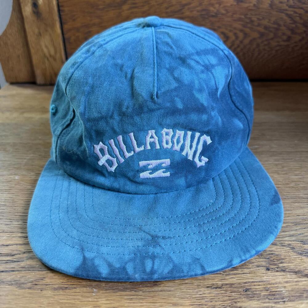Billabong All Day 5 Panel Adjustable Cap/Hat in Turquoise Tie Dye